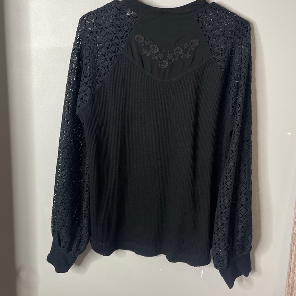 Free People Sweetest Thing Thermal Top black - Picture 5 of 10